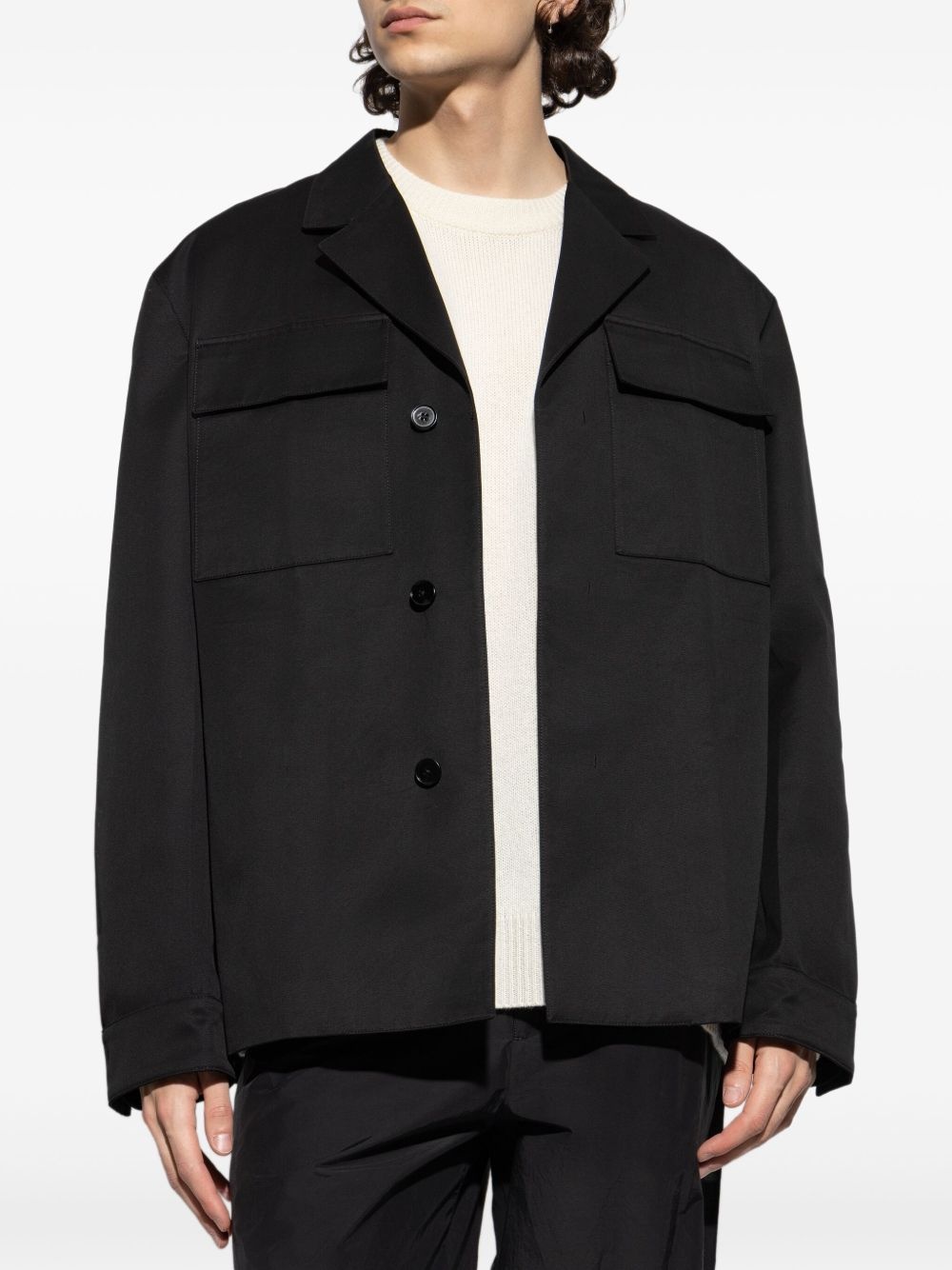 button-up cotton jacket - 3