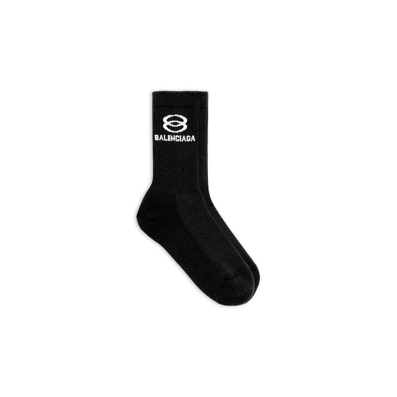 Men's Unity Tennis Socks in Black 1