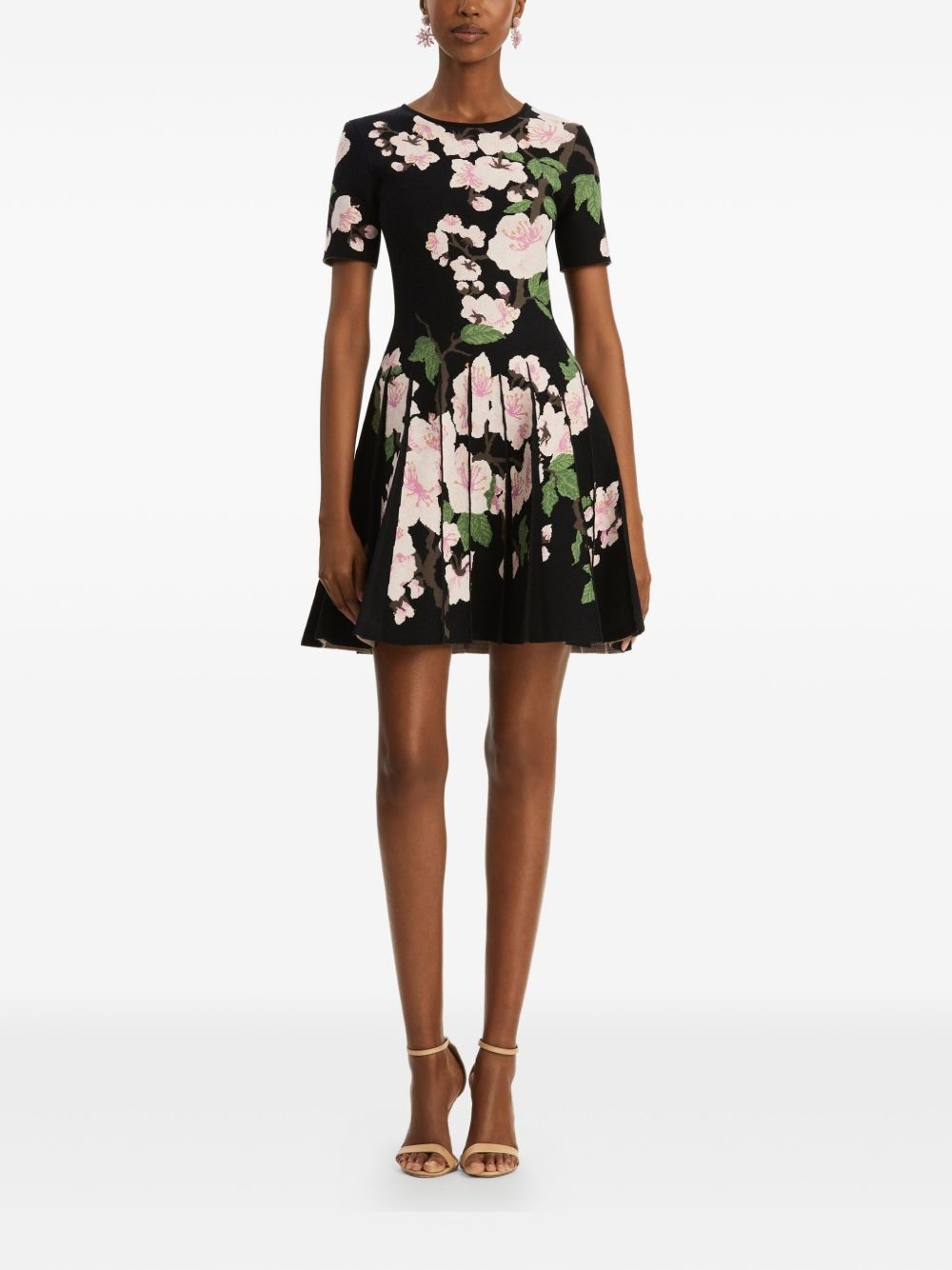 floral-print mini dress - 2