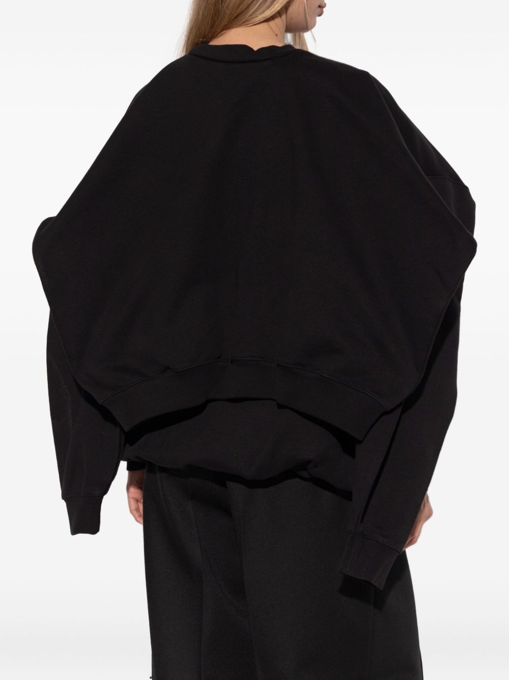 layered cotton sweatshirt - 5