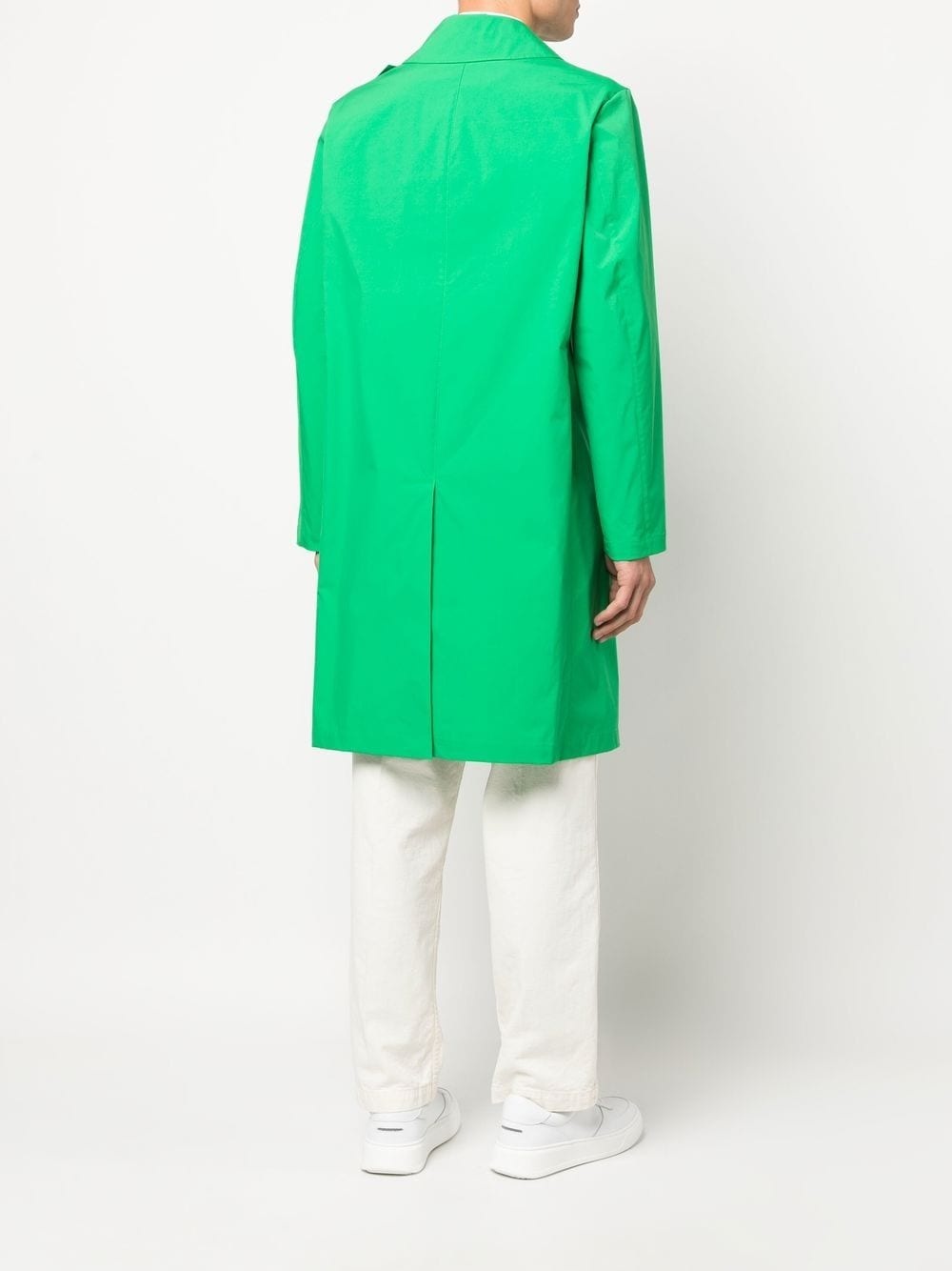 single-breasted midi coat - 4