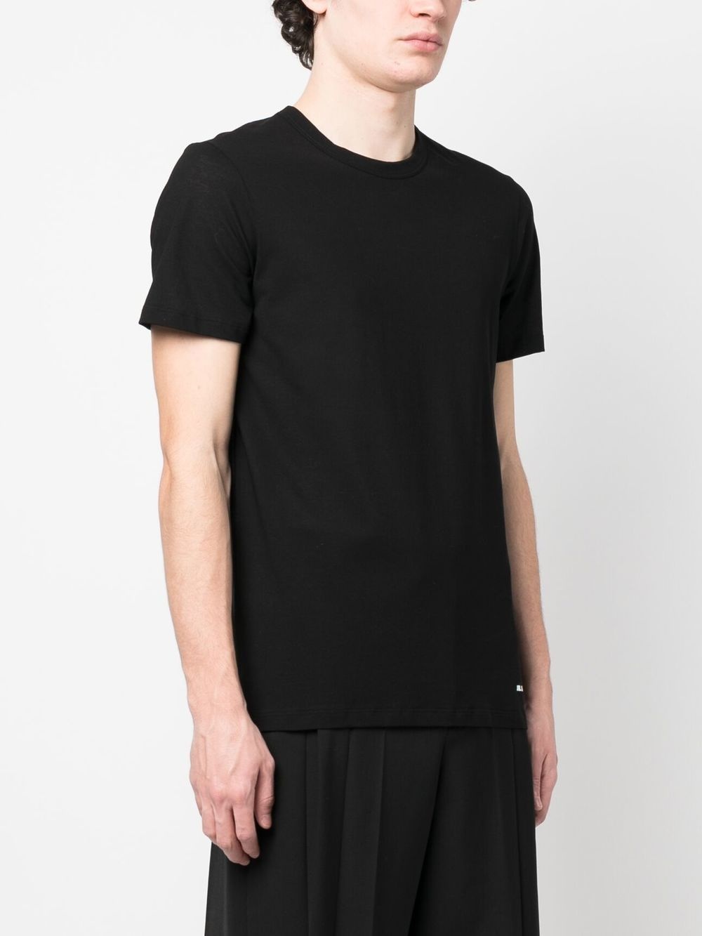 plain cotton T-shirt - 4