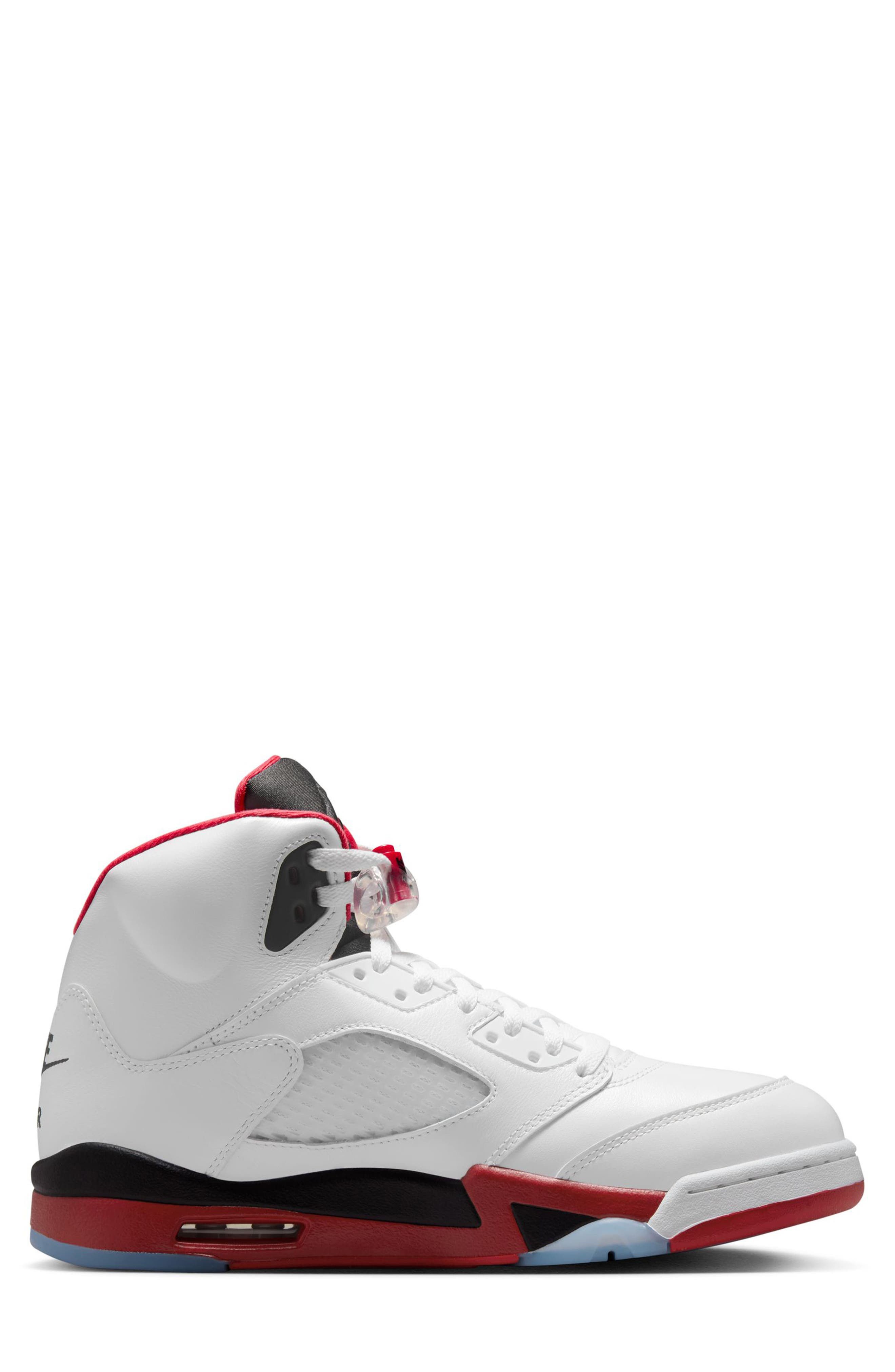 Air Jordan 5 Retro OG Sneaker in White/Fire Red/Black at Nordstrom - 7
