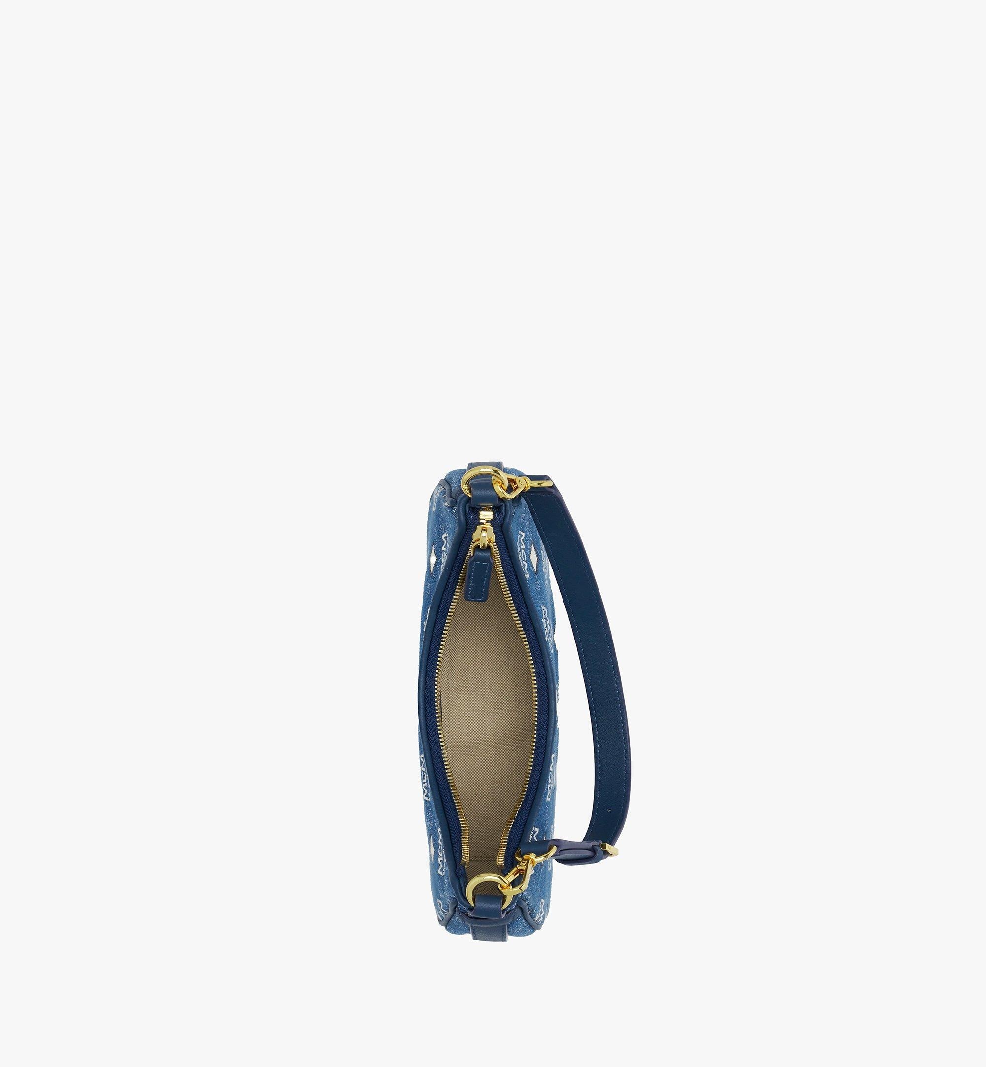 Aren Hobo Bag in Vintage Denim Jacquard - 4
