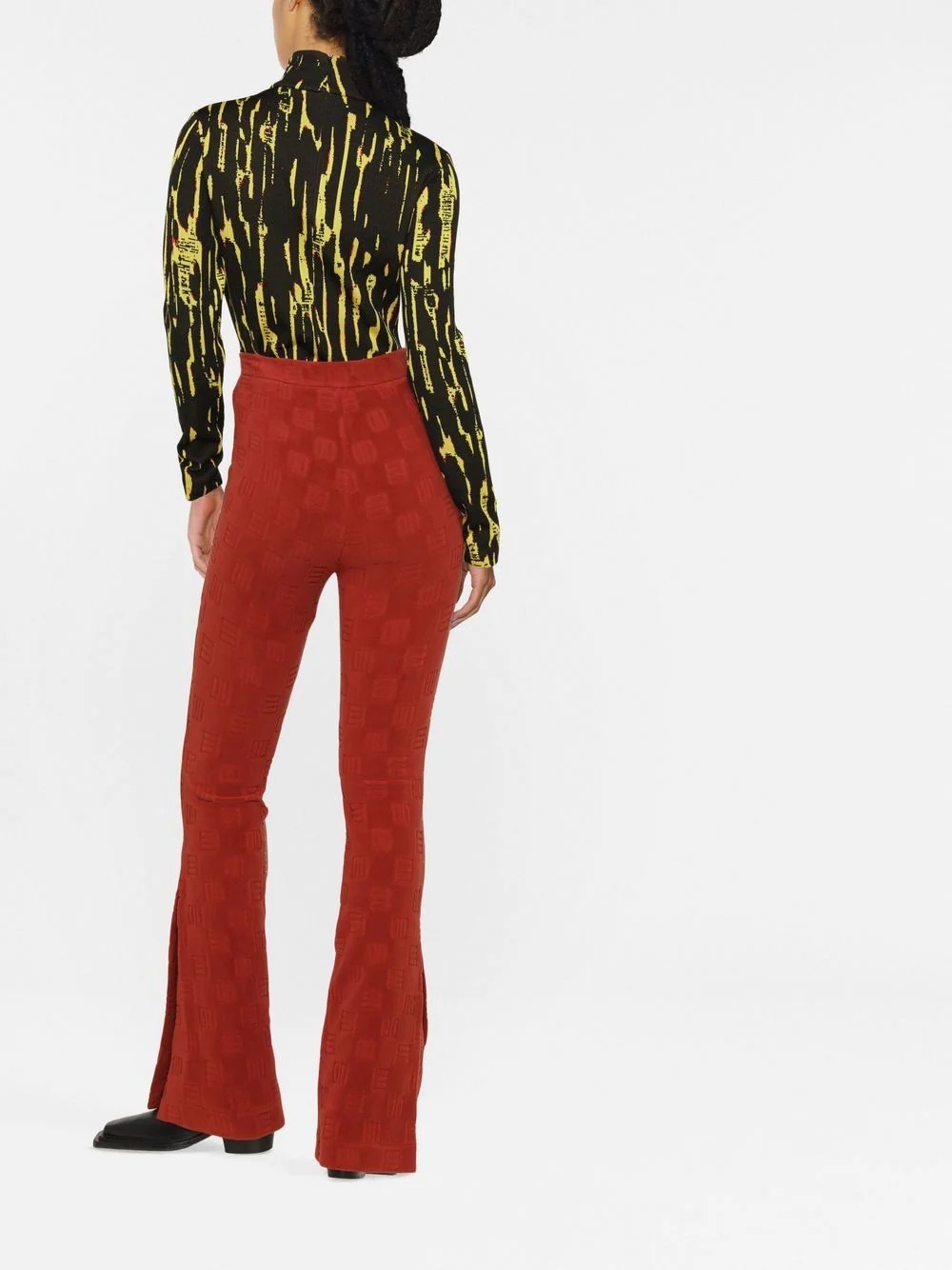 flared monogram sweatpants - 3
