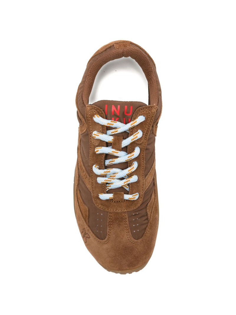 Maliah Sky suede-panelled sneakers 4