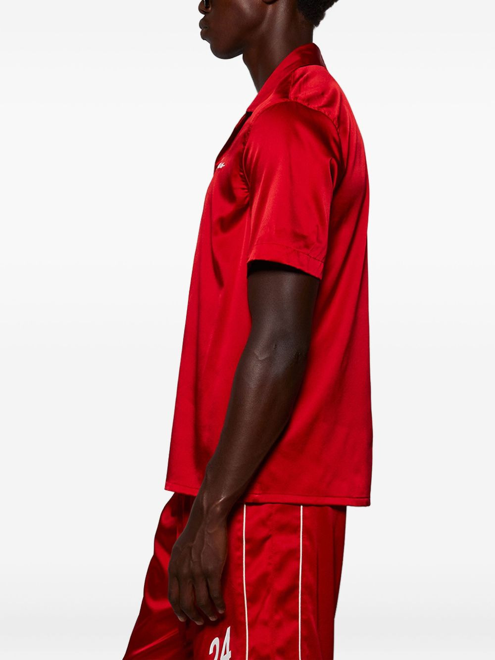 embroidered-logo short-sleeves shirt - 4