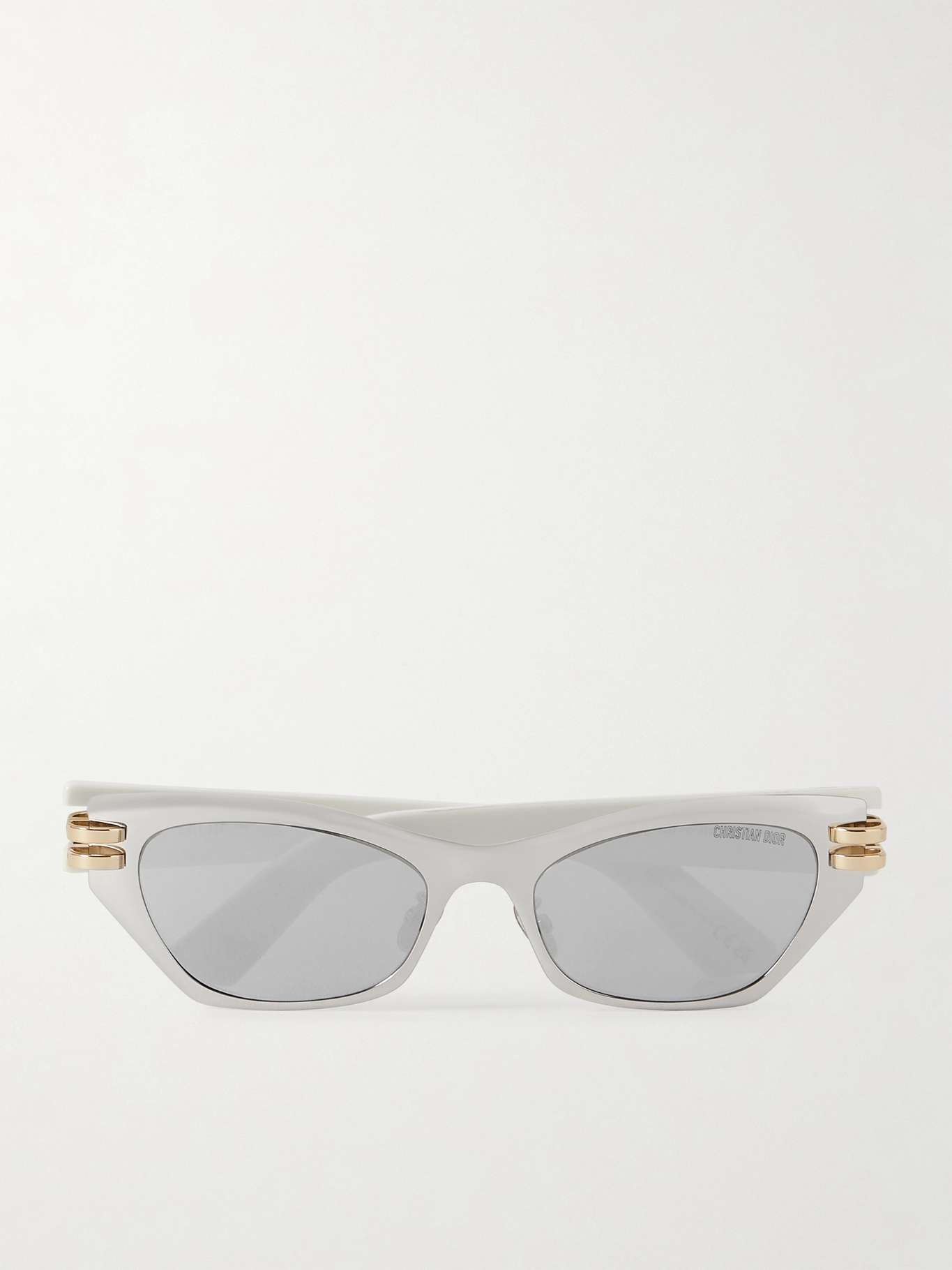 CDior B3U cat-eye silver-tone and acetate sunglasses - 1