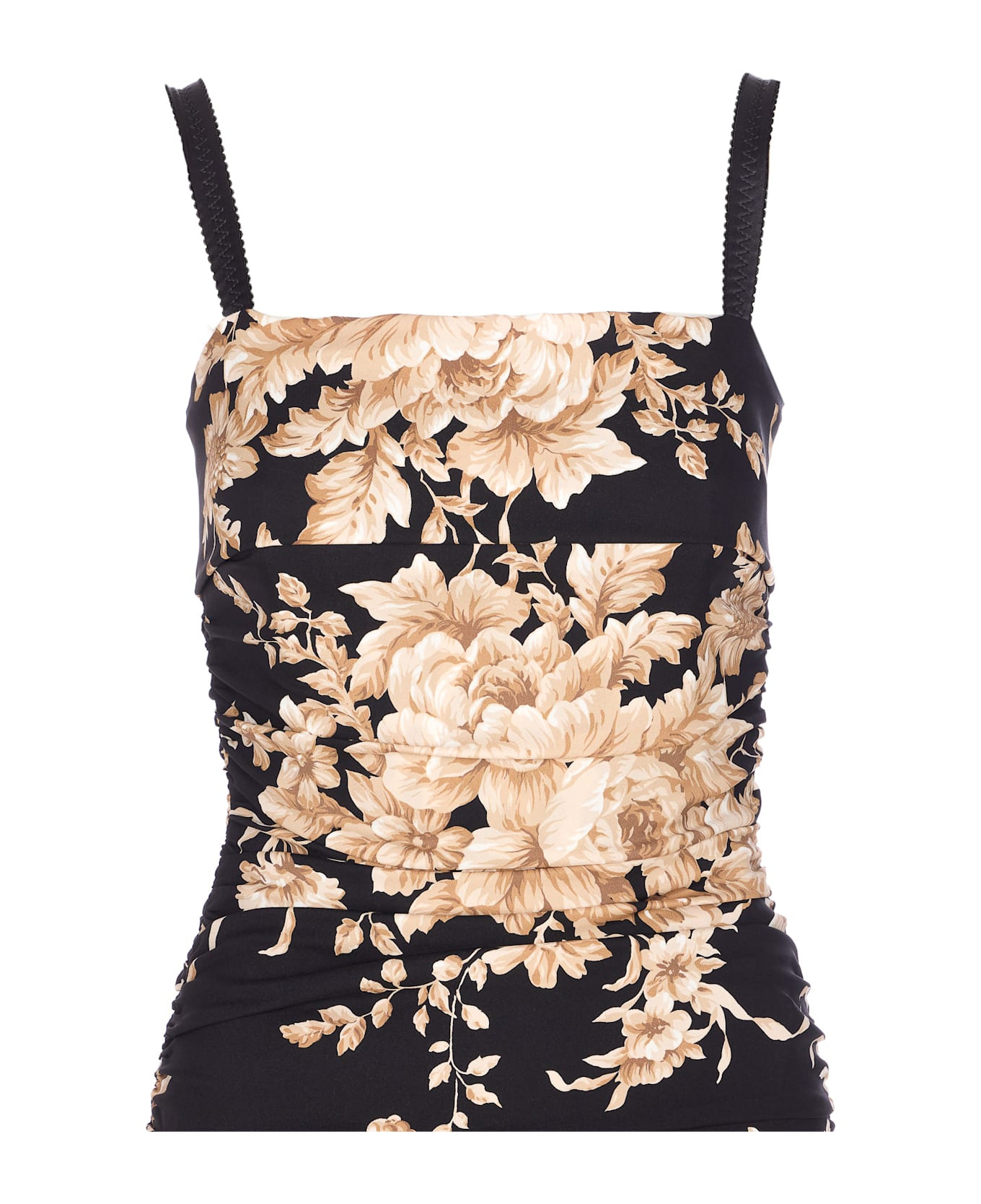 Roses Print Dress - 4