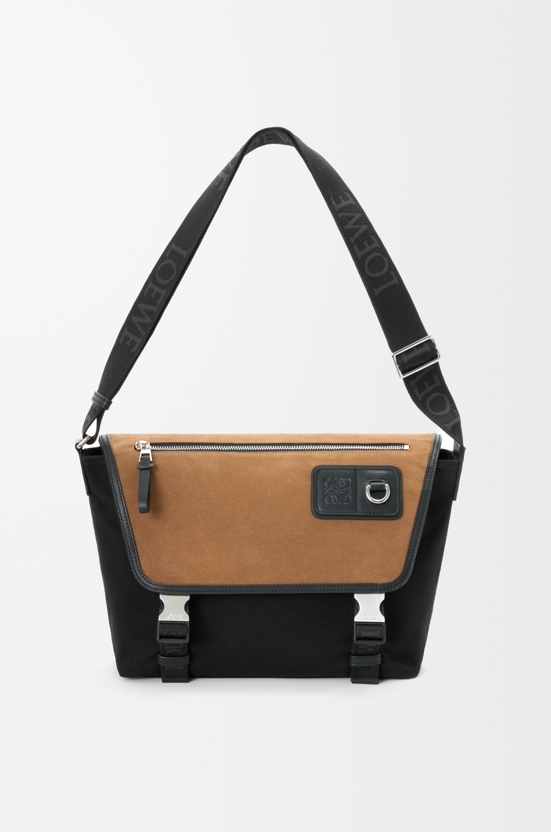 Medium Flex messenger in canvas and suede - 6