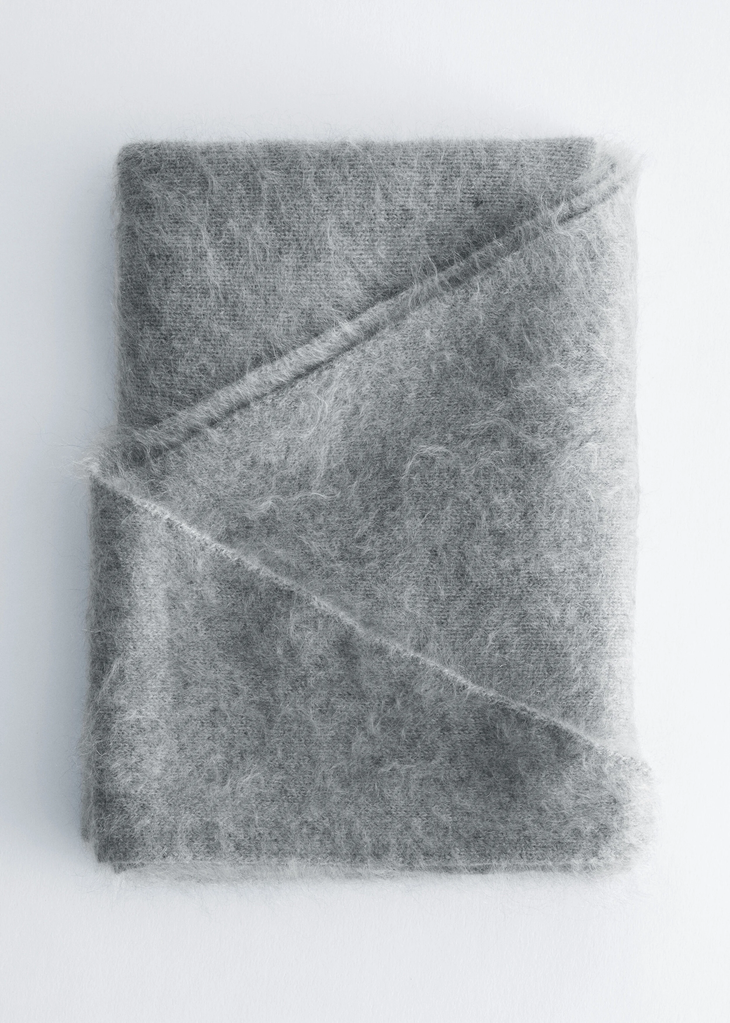 Brushed Cashmere Triangle Scarf - 1