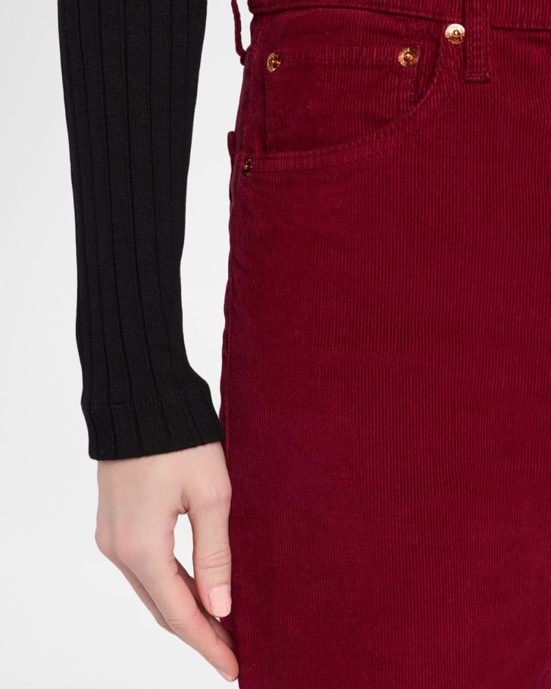 Studded Wide Flare Corduroy Pants 5