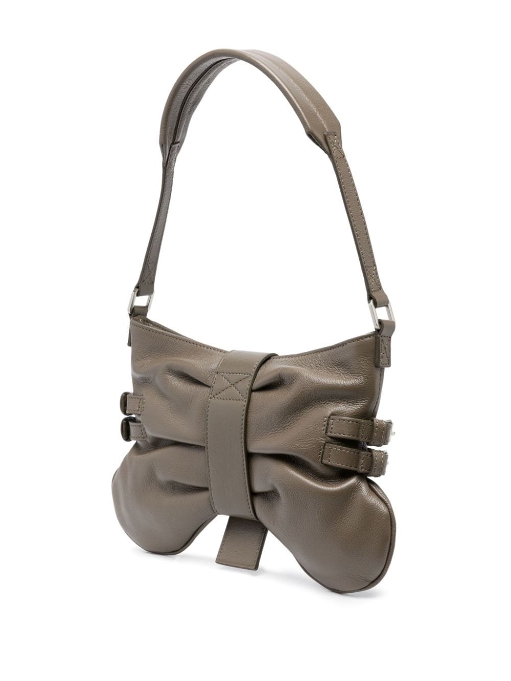 butterfly-shape leather shoulder bag - 3