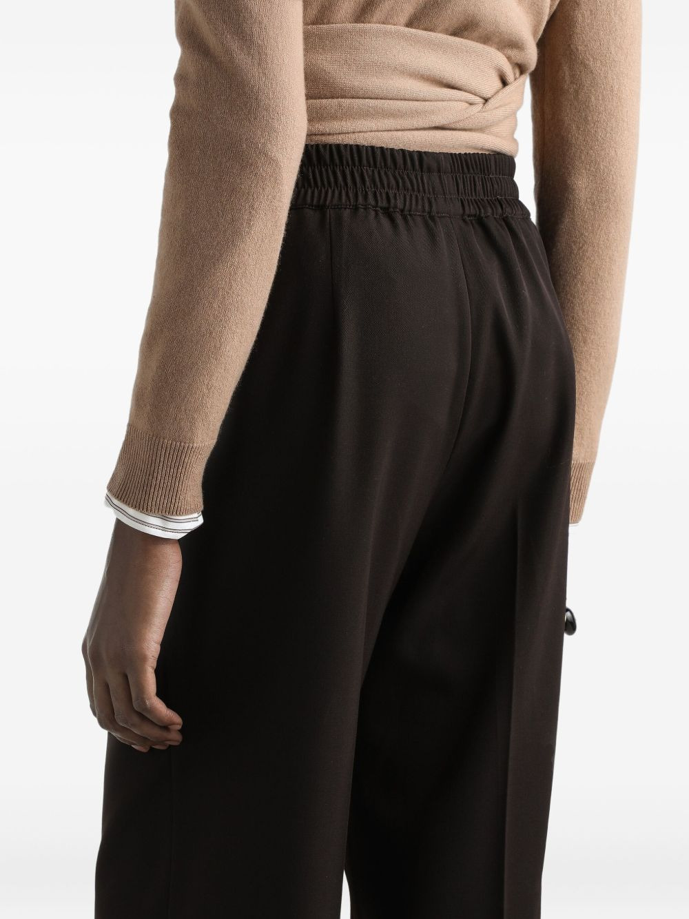 elastic-waistband trousers - 5