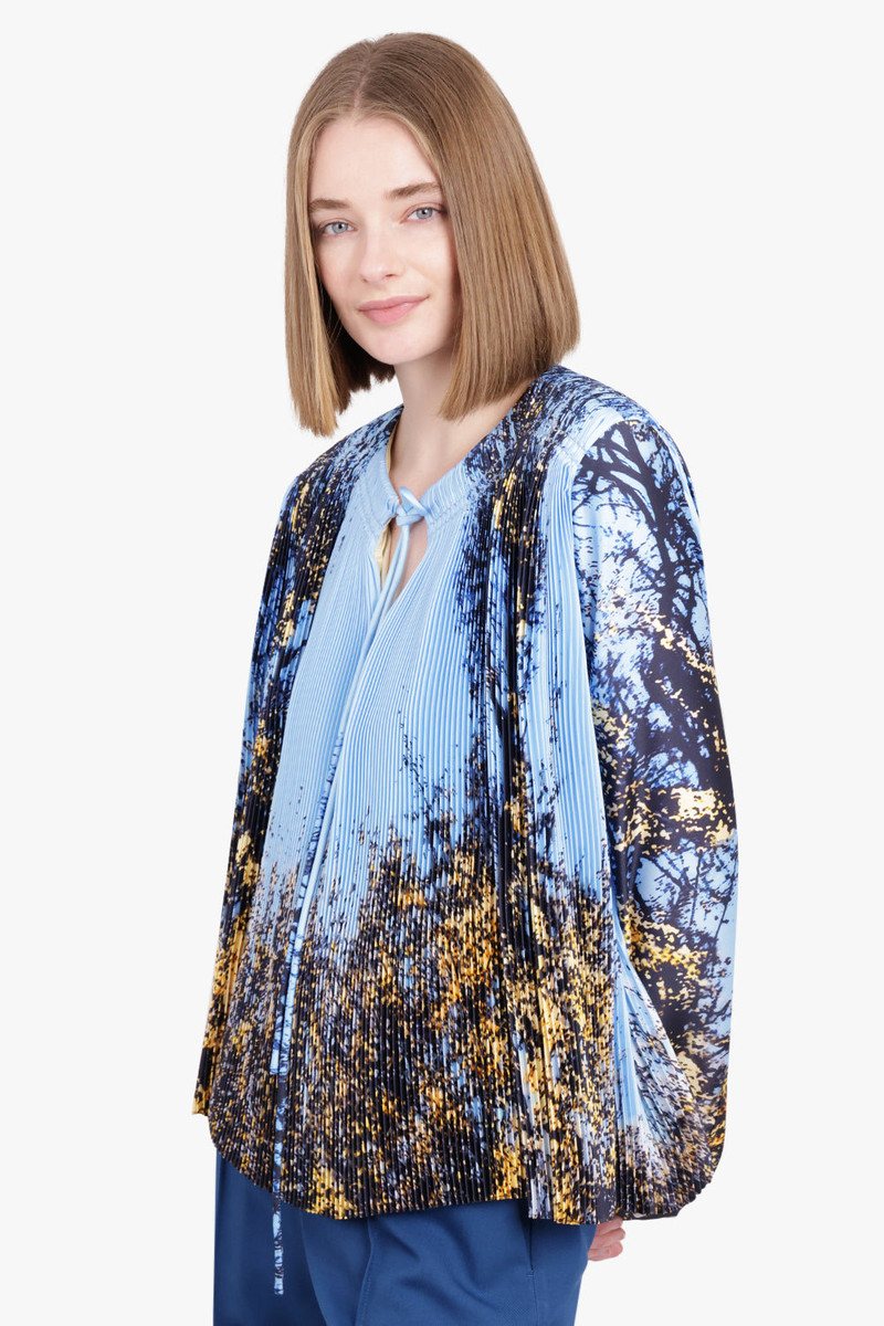 Jil Sander FOREST PRINT BLOUSE | BLUE outlook