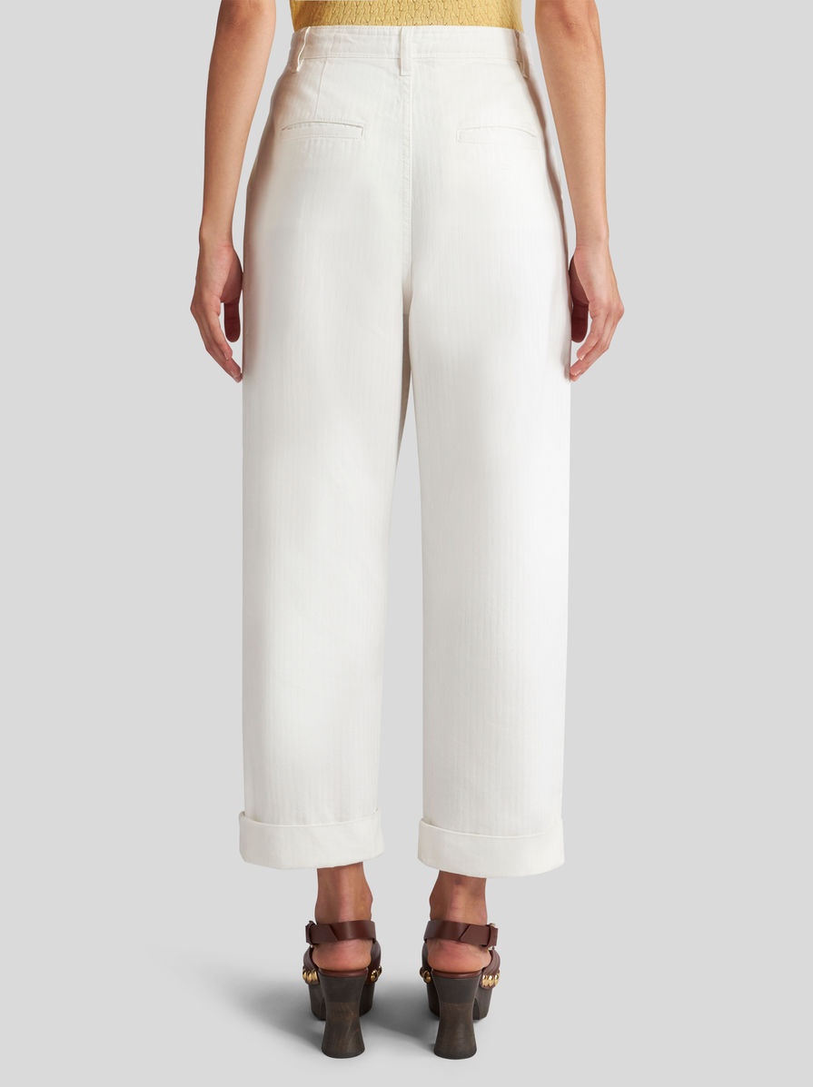 CROPPED CHINO TROUSERS - 5