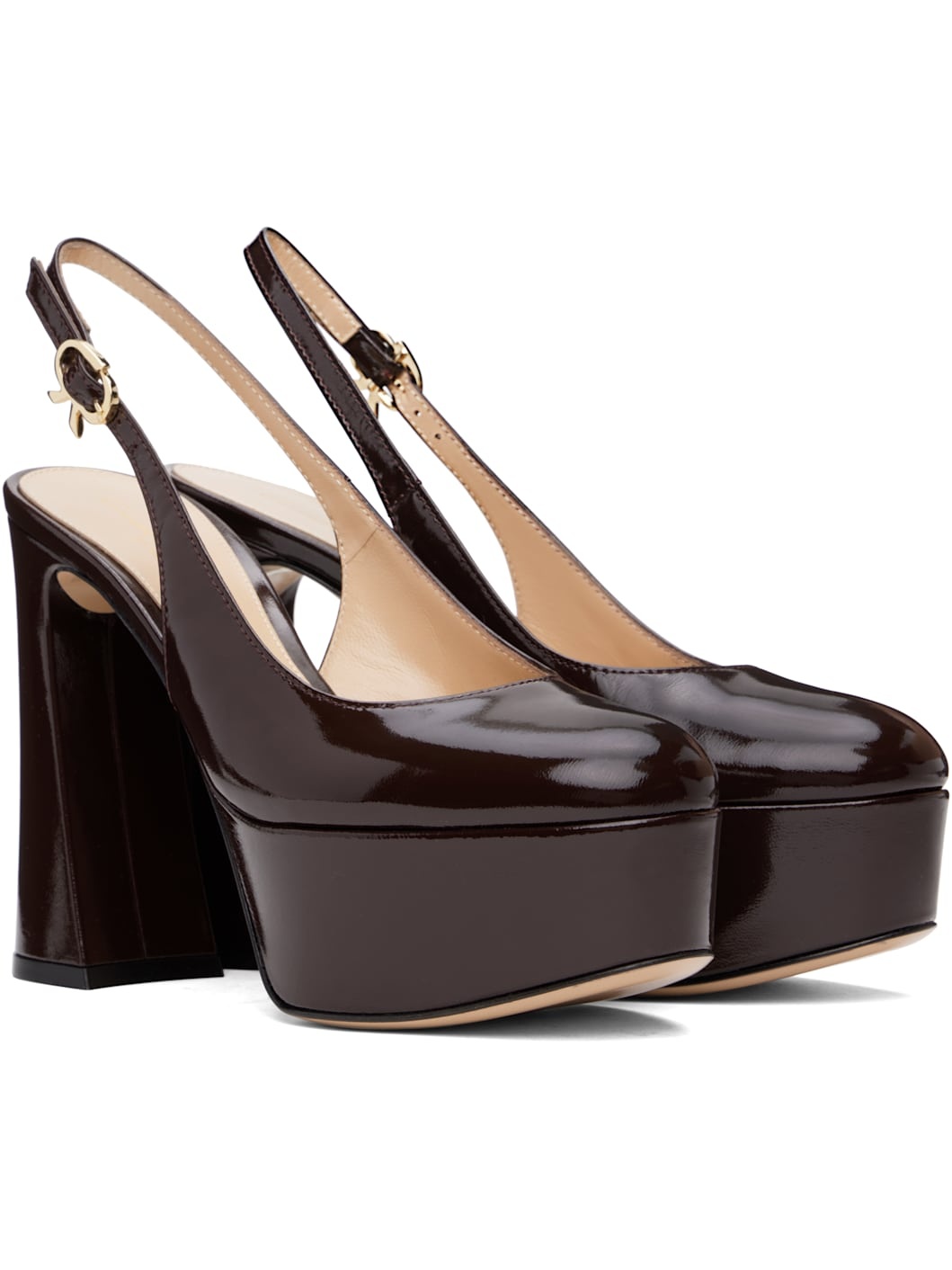 Burgundy Bessie Heels - 4