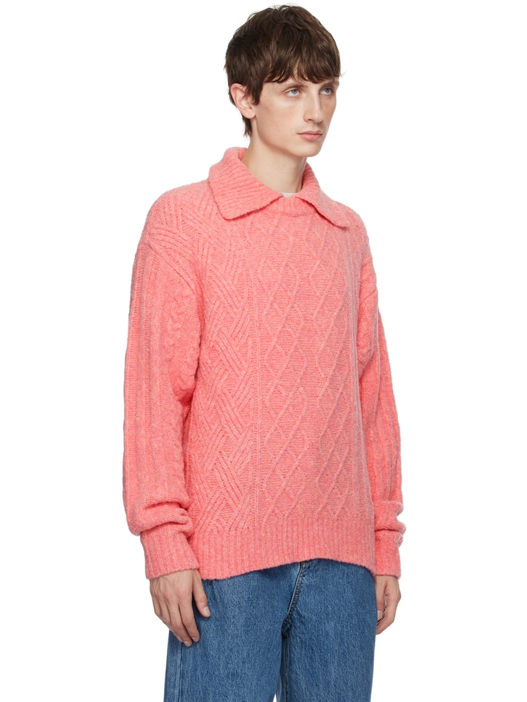 Pink Layered Collar Polo - 2