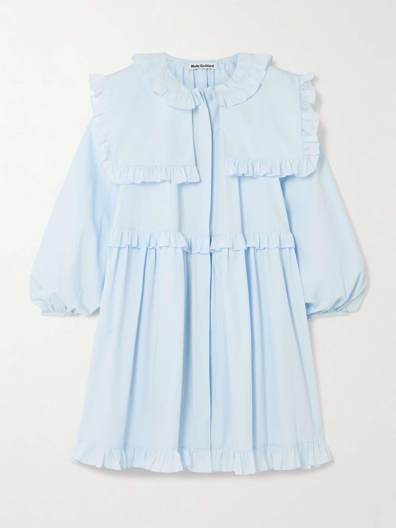 Lizzie ruffled cotton mini dress - 1