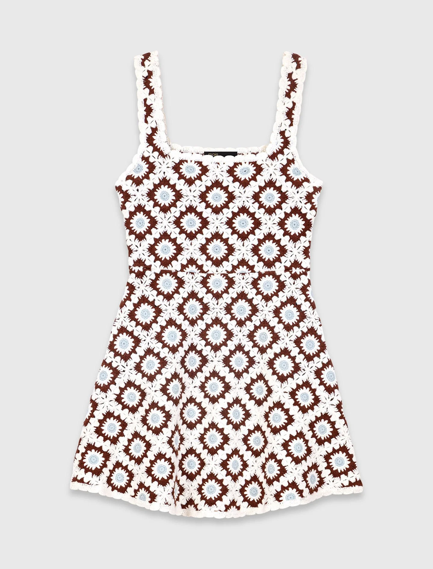 Floral crochet dress - 1