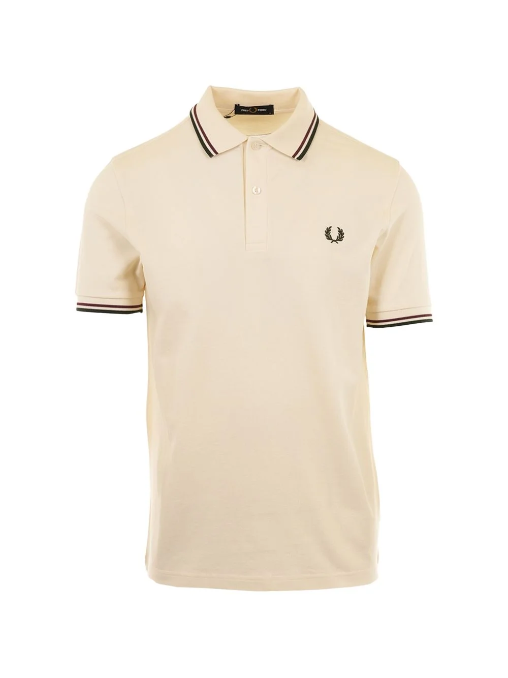 striped-collar polo - 1