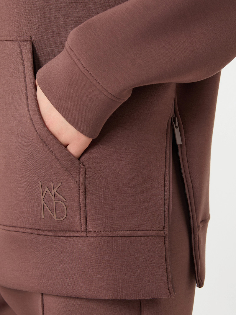 RADURA Long scuba jersey sweatshirt - BROWN 6