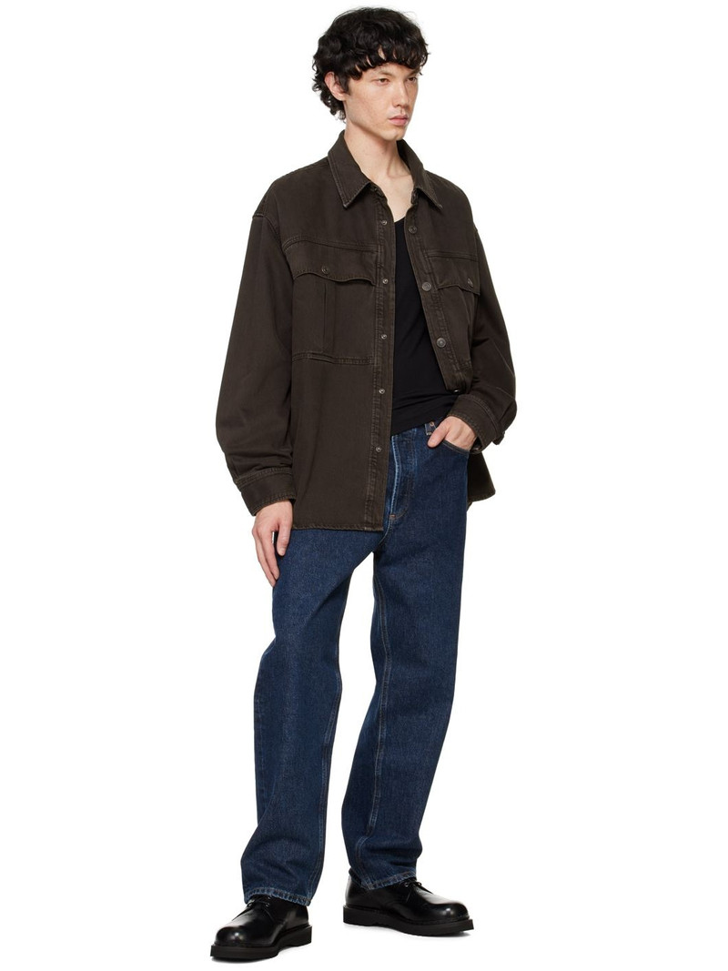 AGOLDE Brown Axel Denim Shirt outlook