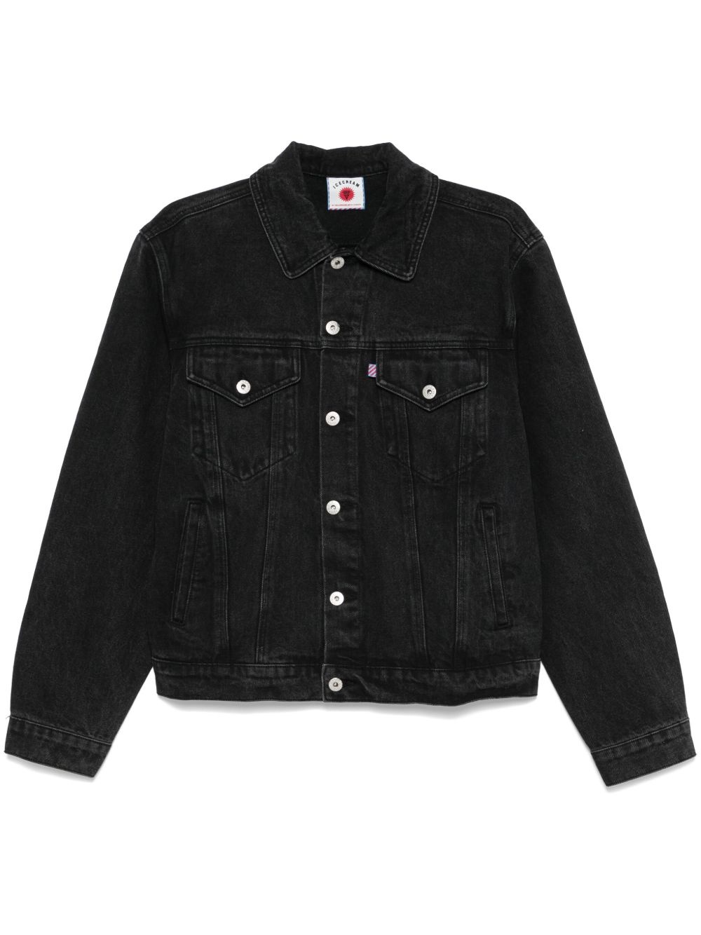 printed denim jacket - 2