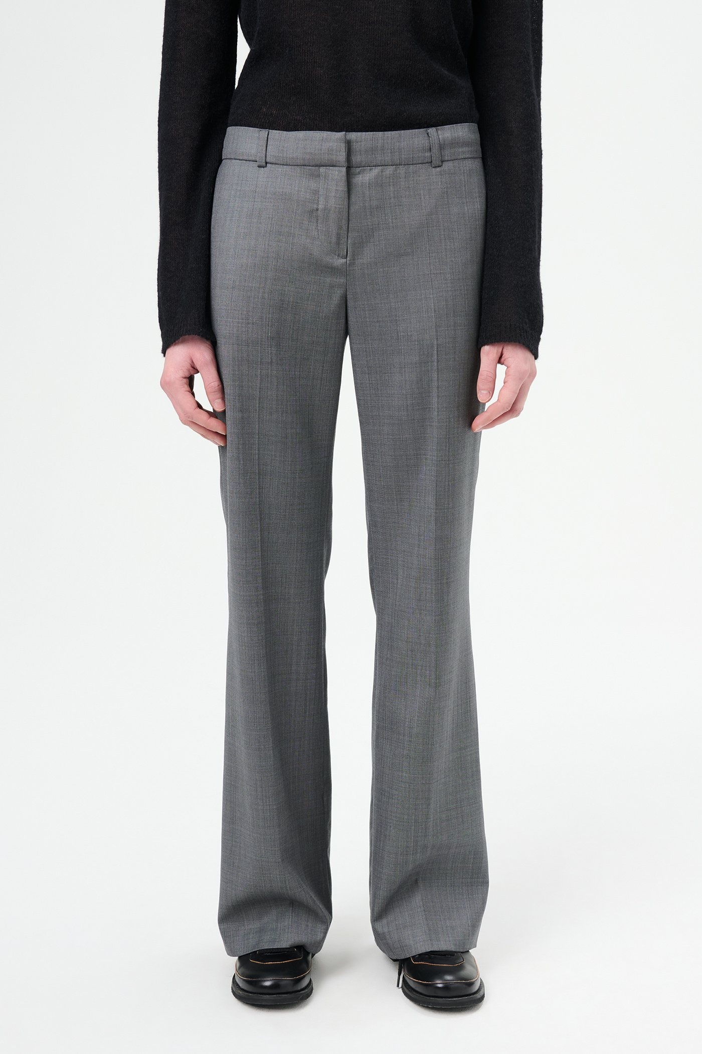 Hip Trouser Dark Grey Flow Wool - 2