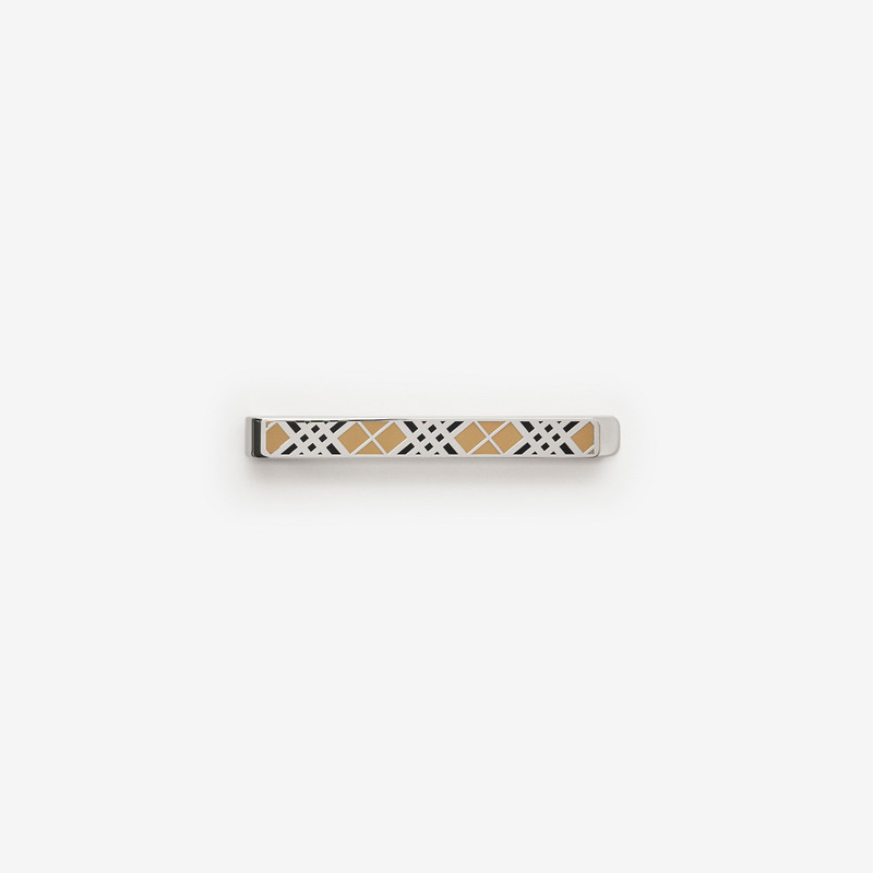 Enamel Check Tie Bar 1