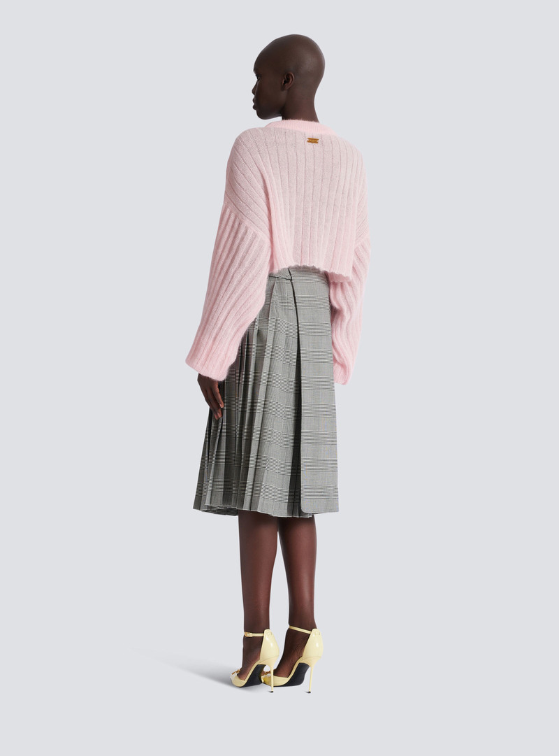 Midi skirt with Prince of Wales check 4