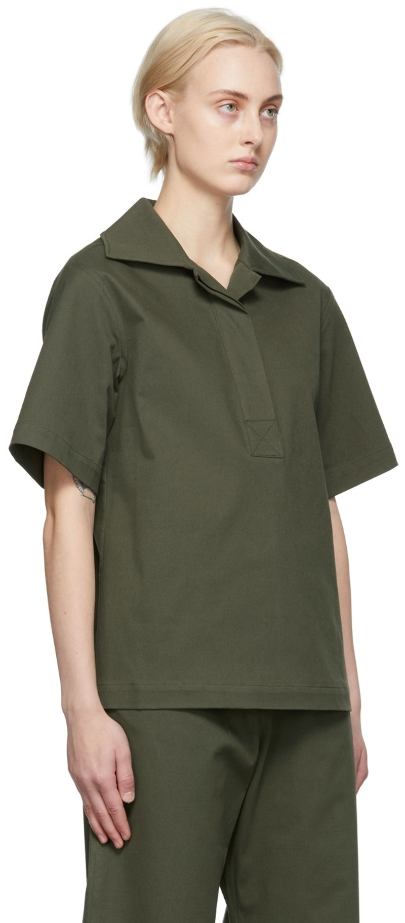 ARCH THE Green Canvas Polo outlook