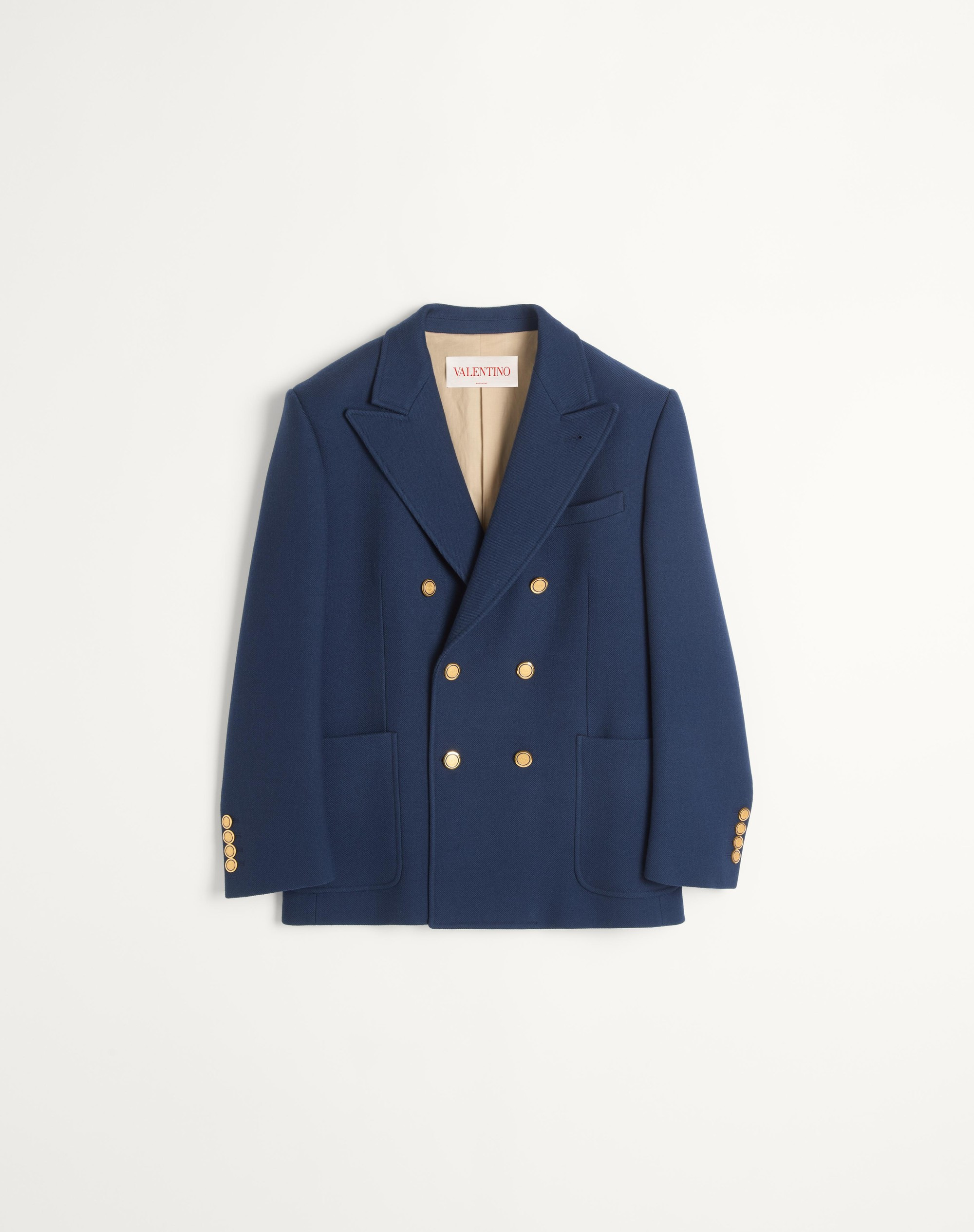 DOUBLE-BREASTED DOUBLE WOOL JACKET - 1