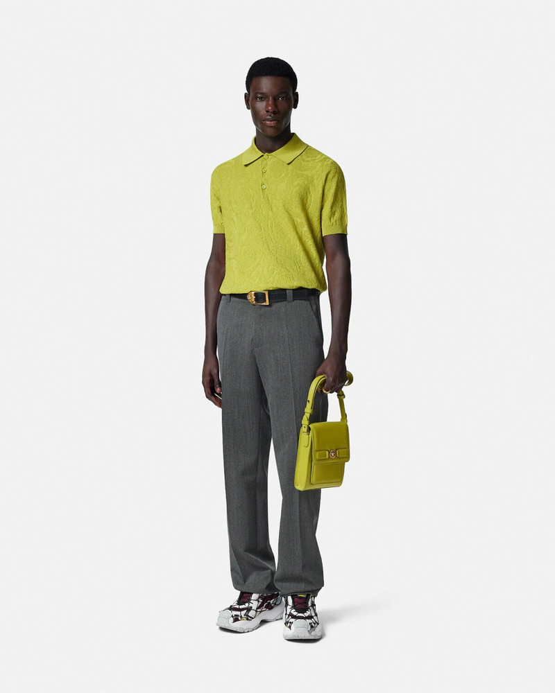 VERSACE Mouliné Wool Pants outlook