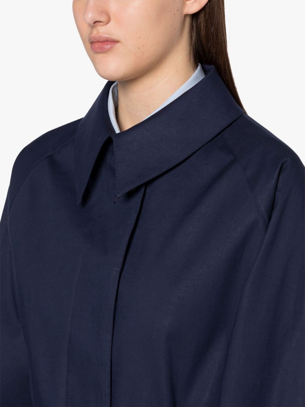 TRANENT INK X WHISPER WHITE RAINTEC COTTON TRENCH COAT | LM-1105B - 5