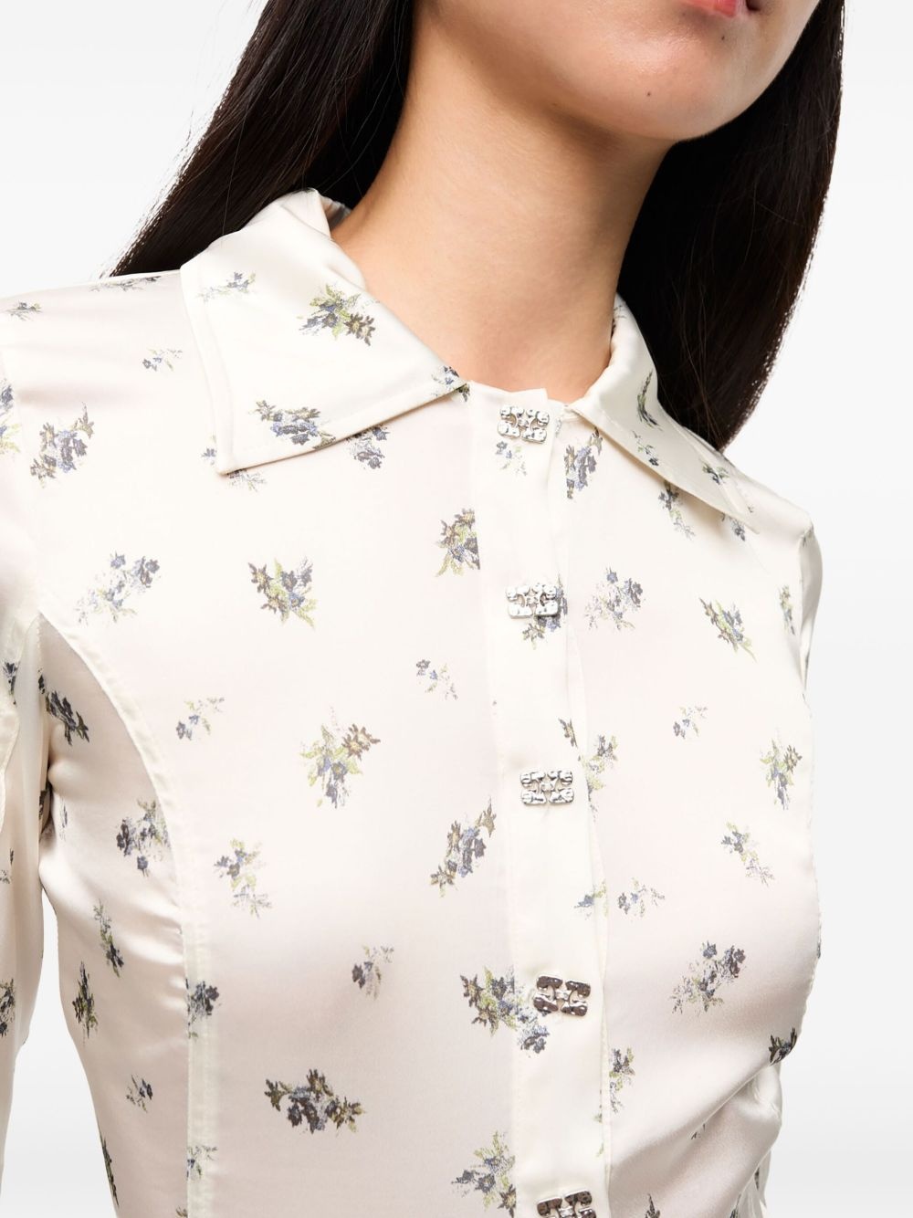 floral-print bodysuit - 5