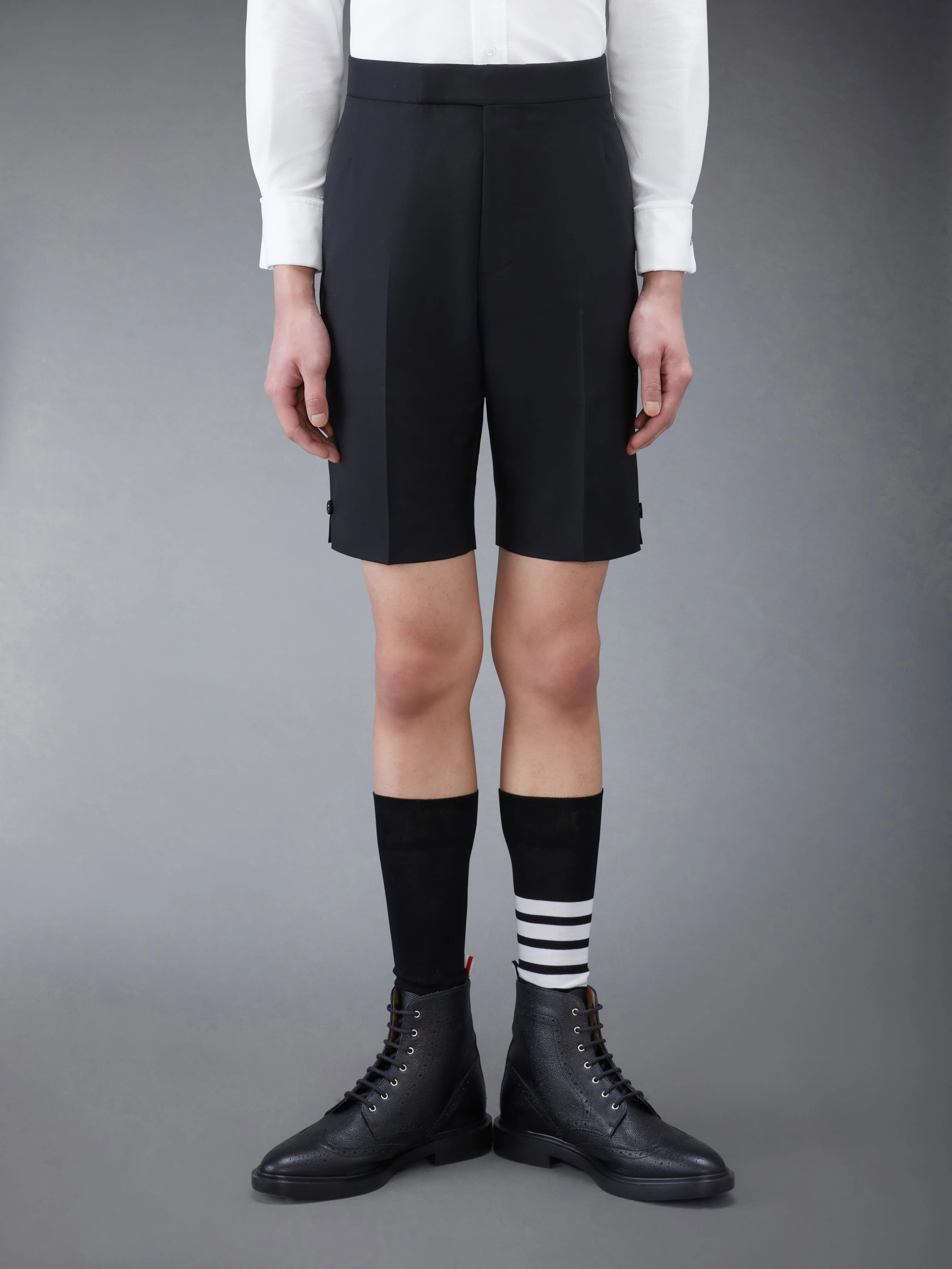 Twill Tipping Classic Backstrap Shorts - 1