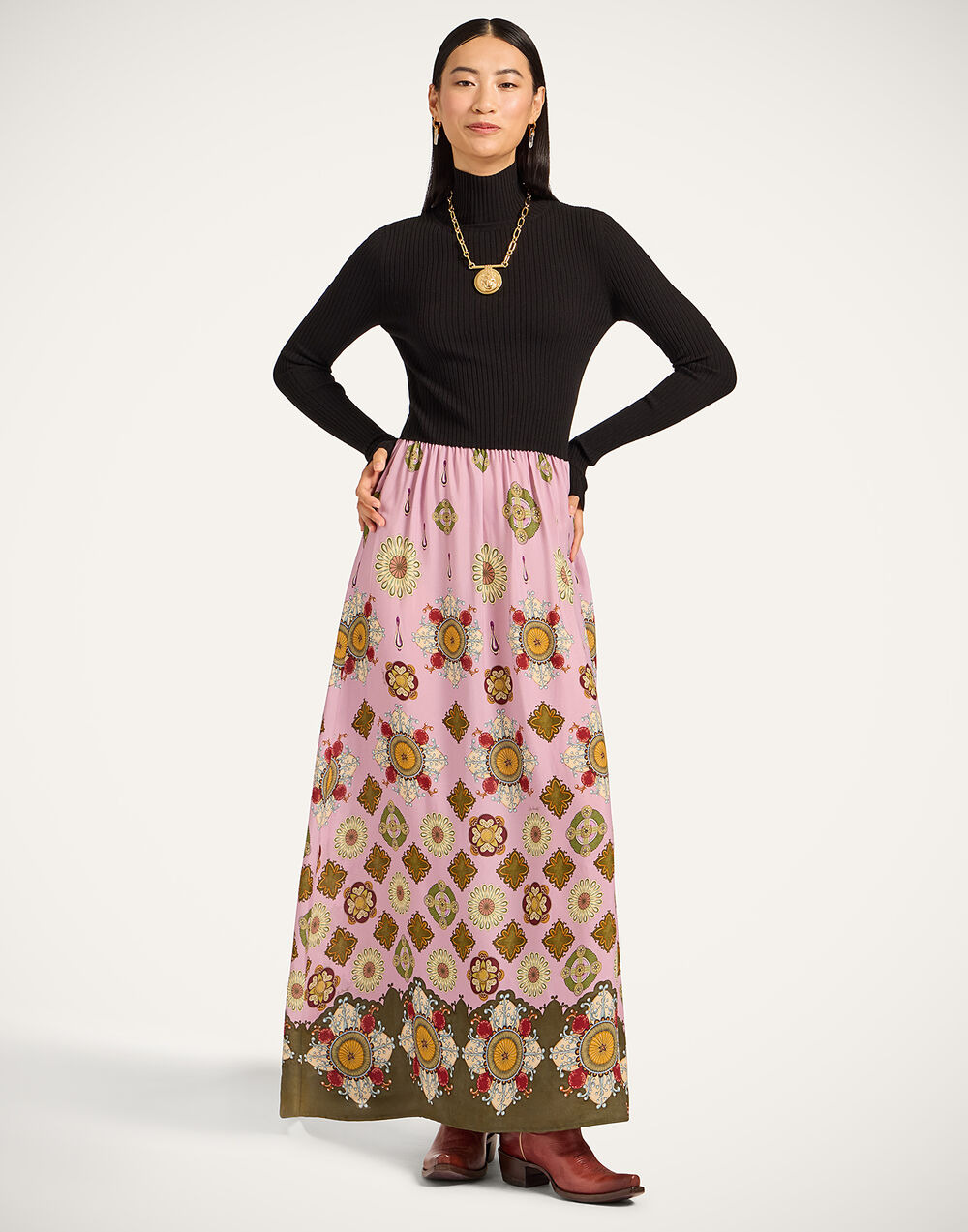 Lunaria Foulard Dress - 6