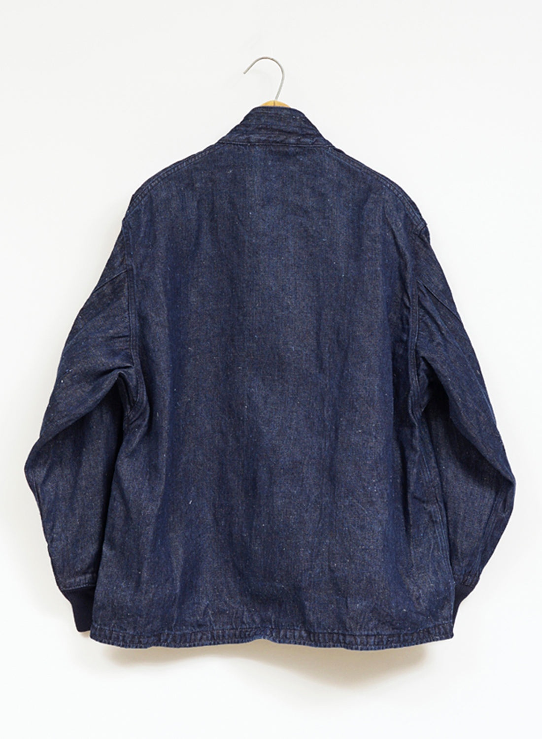 M43 Type Work Jacket Hemp Denim in Indigo - 7
