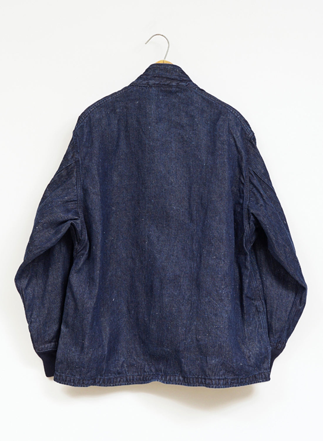 M43 Type Work Jacket Hemp Denim in Indigo - 7