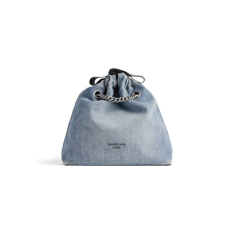 Women's Crush Small Tote Bag Denim in Blue 5