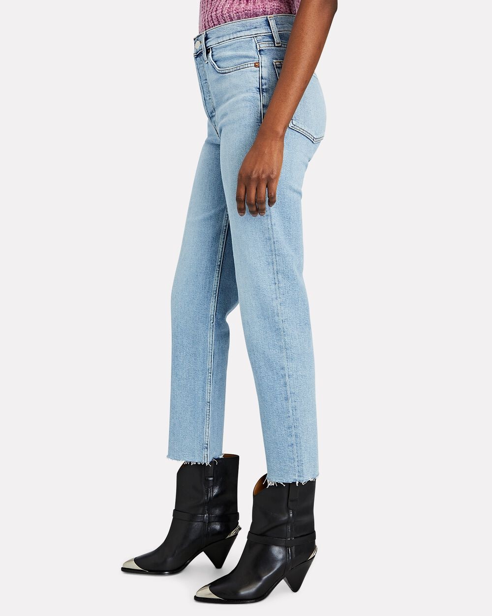 70s High-Rise Stove Pipe Jeans - 4