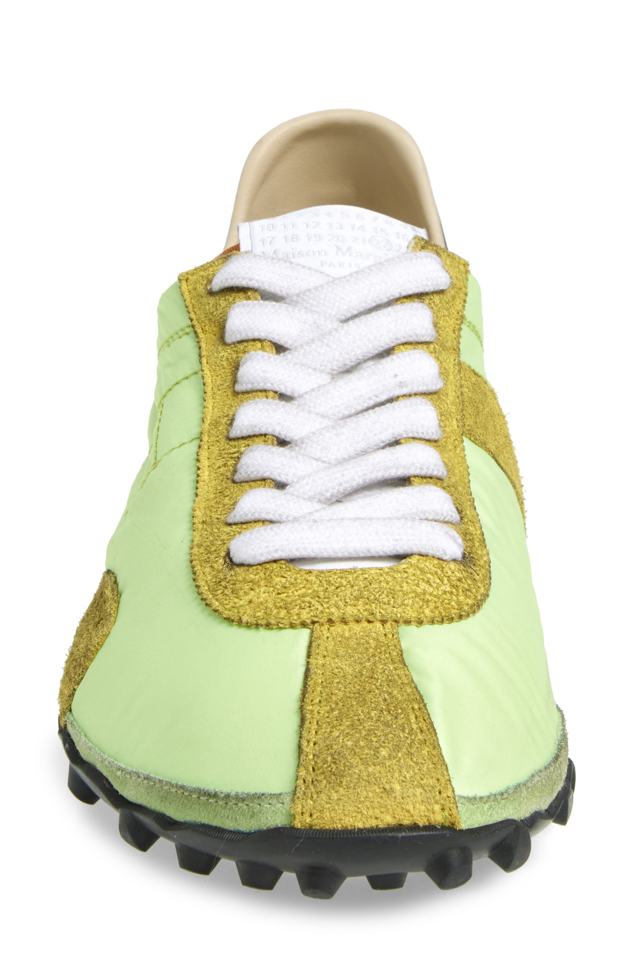 Maison Margiela Sprinter Low Top Sneaker in Butterfly Green/Black at Nordstrom - 4