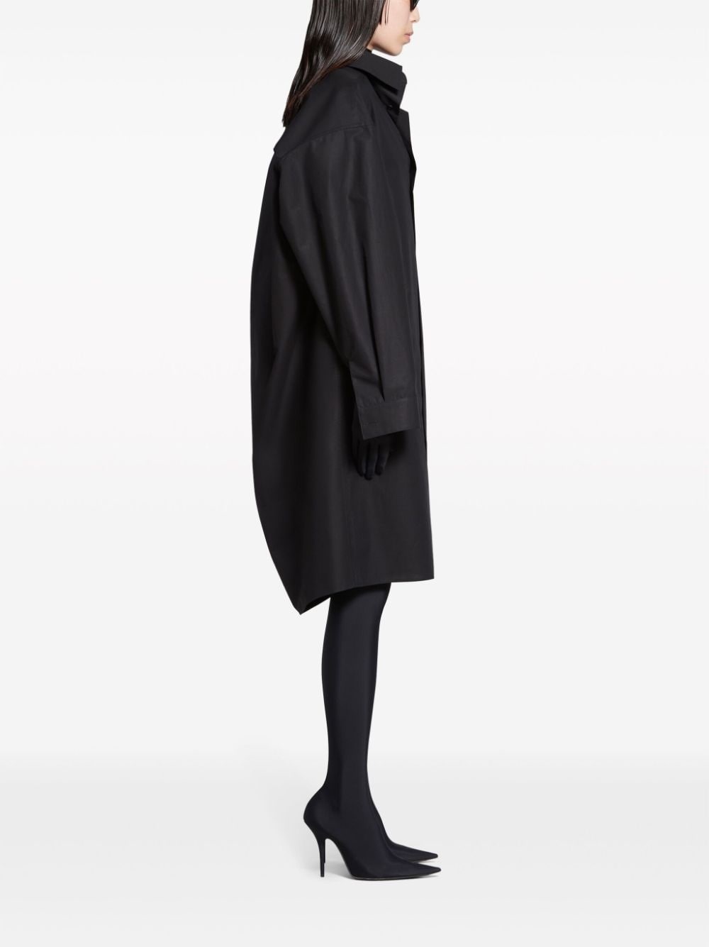 cotton-poplin shirtdress - 3