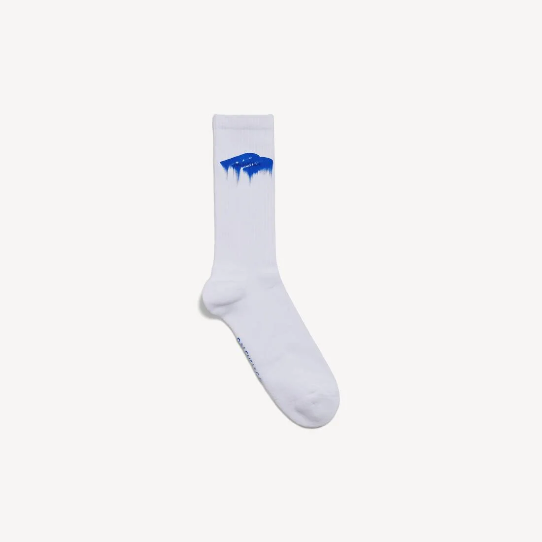 Men's Wet Brush Socks in White/blue - 1