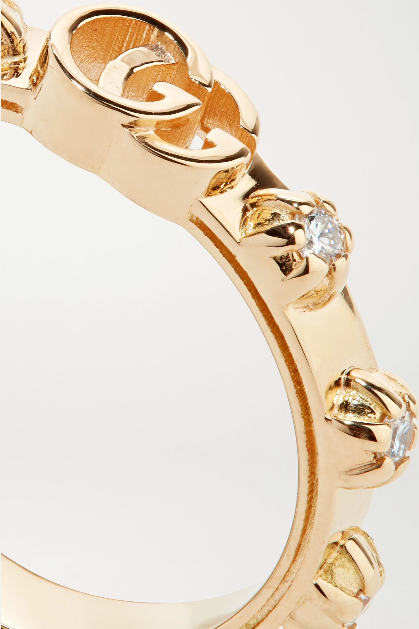 18-karat gold diamond ring - 4