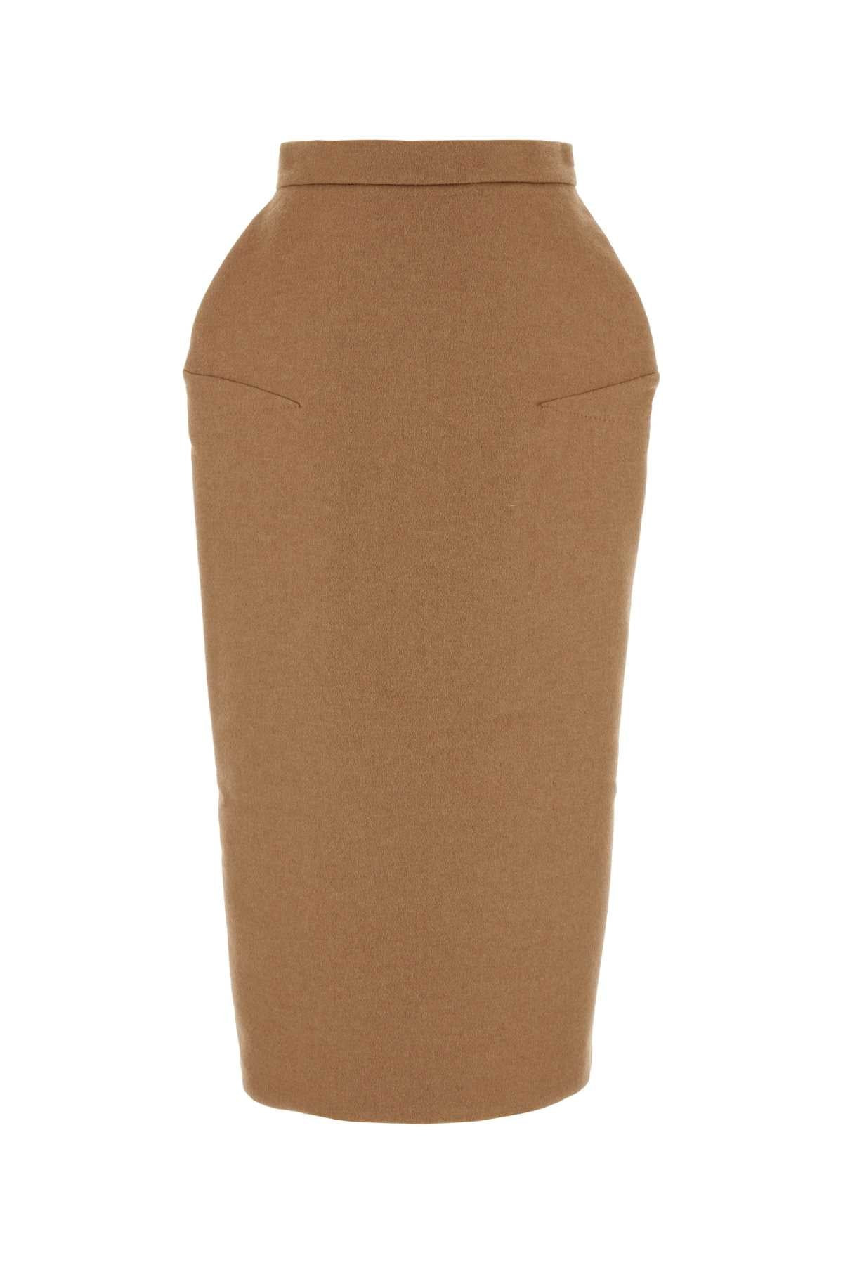 Max Mara Women Biscuit Camel Babele Skirt - 1