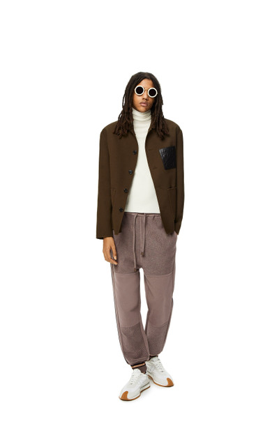 Loewe Contrasting rib jogging trousers in cotton outlook