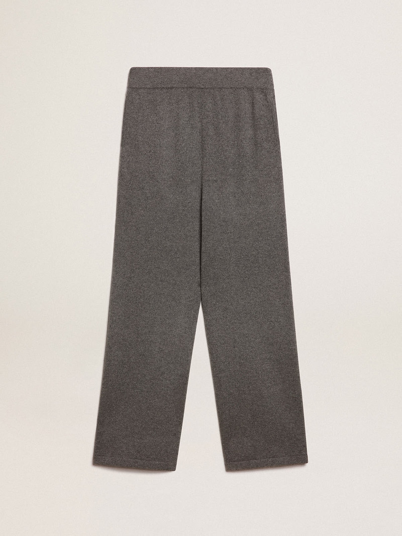 Gray cashmere blend women’s joggers - 1