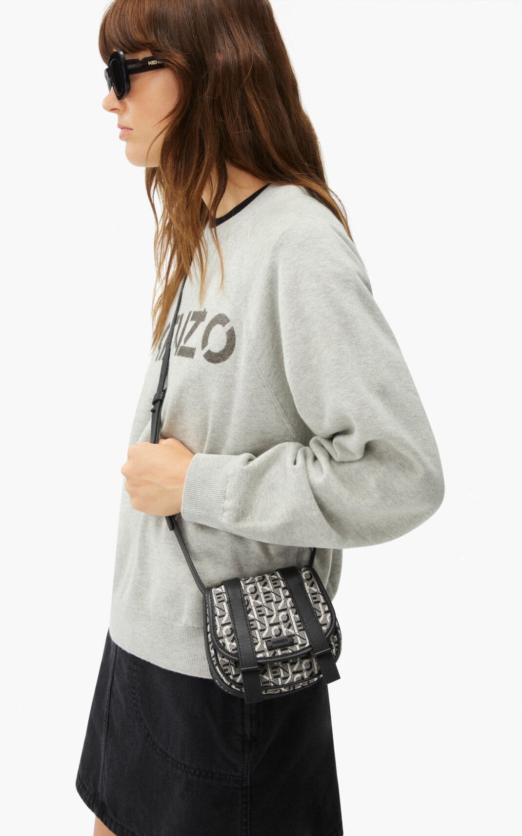 Courier mini jacquard messenger bag - 3